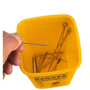 Ardour 1L Sharps Container Tattoo Needle Waste Bin Waste Disposable Needle Disposal Box