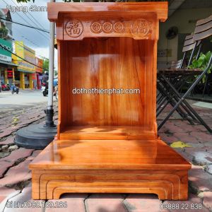 Bàn thờ thần tài gỗ xoan ngang 42 cm giá rẻ nhất thị trường Sỉ Lh : 0933.159.286