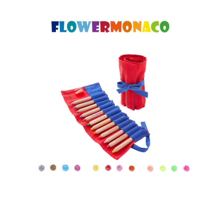 FLOWER MONACO Woody Jumbo Crayons FLOWER MONACO Woody Jumbo Crayons