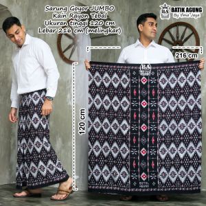 Batik Agung Sarung Jumbo Rayon Tebal Pria Dewasa Motif Botol Agung 9 Rayon Premium Terbaru