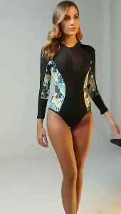 Anil Women's Rushguard Surfing Suit: Long Sleeve Diving & Snorkeling Suit