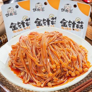金针菇 Enoki Mushroom Snack mala China food Roasted Mushroom spicy Flammulina