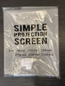 QIAOLET Layar Proyektor 100 Inch Kain Layar Proyektor Anti Light Ambient Projector Screen Curtain