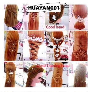 HUAYANG01 [2023 new HOT FASHION] Chuyên Nghiệp Manequin Đầu Con Người Tóc Cắt Tóc Thực Hành Kiểu Tóc Thợ Làm Tóc Búp Bê
