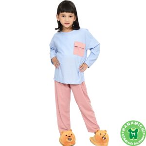 Kiminori KINA.PP Setelan Baju Tidur Anak Lengan Panjang Premium