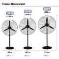 Industrial Fan Heavy Duty 30 Inches Big Aluminum Fan Blades Three Gears Adjustable Stong Wind Power Saving Electric Floor Fan Wall Fan Stand Fan. 