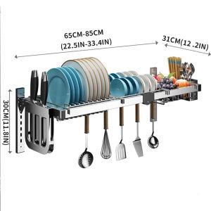 Wall Mounted Stainless Steel Over Sink Kitchen Drain Rack Dish Storage Rack High Quality Draining Shelf