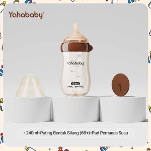 YAHABABY Anti Colic Wide Neck Glass Milk Bottle – BPA Free 160ml/240ml Dishwasher Safe for Newborns