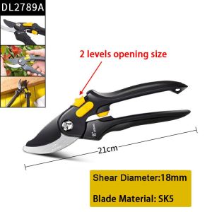 Garden Pruning Shear High Carbon Steel Pruning Shears Cutter Gardening Plant Scissor Branch Pruner Trimmer Tools New