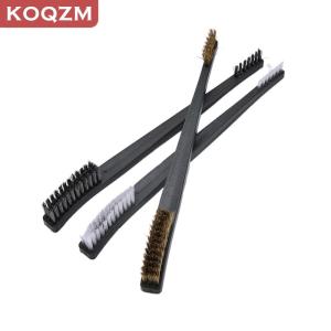 [COD] KOQZM KITCHEN 3x Mini Wire Brush Set Brass Nylon Stainless Bristle Cleaning Tool Cleaner