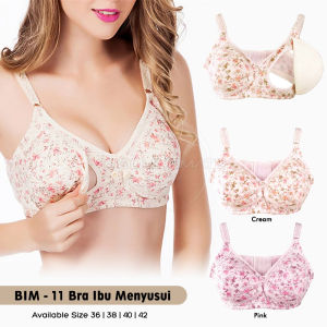 Maternity Bra BIM-11Bra Menyusui Tanpa Kawat Bra Menyusui Kancing Depan Nursing Bra