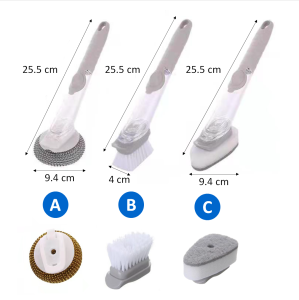 Berus Cuci Tekan 3 in 1 liquid washer brush terbaru pelbagai kegunaan