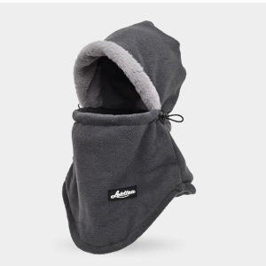 ผ้าพันคอหมวกอบอุ่นฤดูหนาว2 In 1ผู้ชายผู้หญิงขั้วแบบร้อนขนแกะ Balaclava หมวกผ้าพันคอ