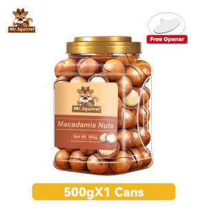 Mr.Squirrel Macadamia Nuts 250g/500g Nutrition Creamy Nuts Healthy Green Food With Opener