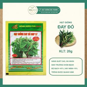 [EcoSeeds] Combo 2 Gói Hạt Giống Rau Đay Đỏ Nông Hưng Phú - Lai Cao Sản Sinh Trưởng Khỏe - Gói 20g
