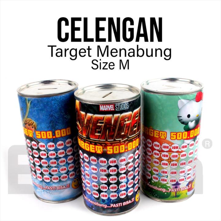 Celengan TARGET sz MEDIUM / Celengan Target Kaleng M | Lazada Indonesia