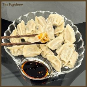 [The Fayshow] 1PC DishTransparent Dumpling Plate With Vinegar Discs Vinegar Dishes Sushi Breakfast Dried Fruit Snack Spitting Dish