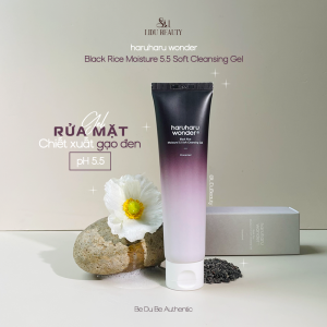 Gel Rửa Mặt Gạo Đen haruharu wonder black rice moisture 5.5 soft cleansing gel