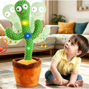 Rechargeable toys Cactus plush toys dance glow sing and talking cactus plush toys