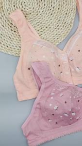 ชุดชั้นใน FallSweet 5 ชิ้น/ชุด แบบปิดด้านหน้า ขนาดใหญ่สำหรับผู้หญิง บราเล็ตไร้สาย ลายลูกไม้ เซ็กซี่ ขนาด 38-50BC