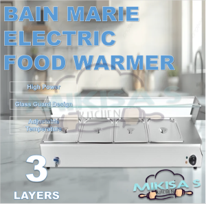 Electric Bain Marie Food Warmer 4 pans Commercial Use Heavy Duty