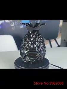 แก้วมัค TIKI ปลาหมึกดำ แก้วค็อกเทลเซรามิก แก้วดื่มสำหรับงานปาร์ตี้ชายหาด แก้วไวน์ แก้วน้ำผลไม้สับปะรดลายหัวกะโหลก