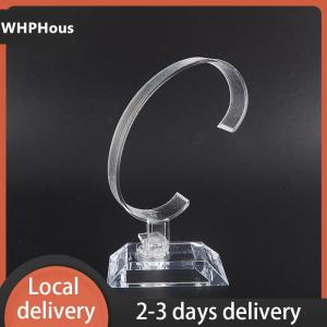 [COD] WHPHous Ship within 24 hours 10CM Plastic Wrist Watch Display Rack Holder Sale Show Case Stand Tool Clear Jewelry Packaging Total Height Watch Display Stand
