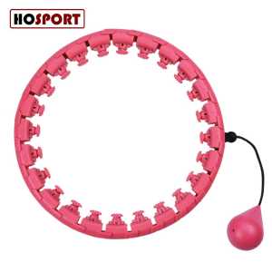 HOSPORT Smart Hula Hoop 24-36 Knots Fitness Detachable Weighted Massage Lose Weight Sports Yoga Circle Anti-drop Waist Trainer Hoop Body Building