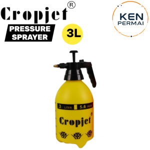 Cropjet 3L Multi-Purpose Pressure Sprayer Hand Pump Water Spray Bottle Gardening Tool