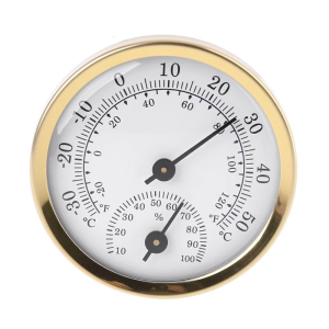 ndoor Outdoor Hygrometer/Thermometer 58mm Diameter for Living Room Office Study Backyard Indoor and Outdoor Use