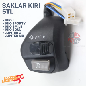 5TL SAKLAR KANAN MIO SMILE SPORTY J SOUL JUPITER Z MX / SAKLAR STARTER JUPITER MX 135 Z 14D / HOLDER KANAN MIO SPORTY / TOMBOL HOLDER STATER / SAKELAR LAMPU SET SWITCH SWIT ON OFF / HANDEL / TOMBOL SAKLAR MIO J / TOMBOL SAKLAR SAKELAR STARTER KANAN MIO