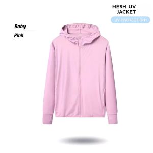 WOMEN AIRism Jaket Mesh Hoodie UV Protection Jaket Olahraga