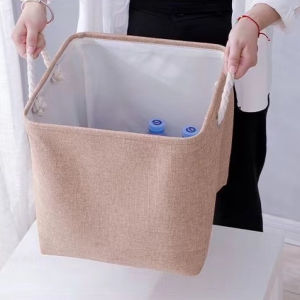 36L Large Cube Folding Storage  Dirty Clothes Storage Laundry Basket Kids Toy Organizer for Shelf