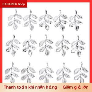 CS 30 đầu nối dây đeo lá cái/bộ hạt charm kim loại tự làm đồ trang sức