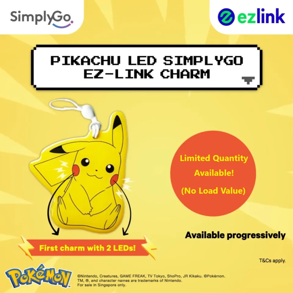 Super Rare Exclusive - Pokemon Pikachu Dual LED EZ-Link Charm (Lazada  Exclusive) Ez Link Charm (While Stock Lasts!) | Lazada Singapore