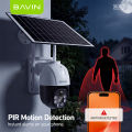BAVIN SC802 Wi-Fi / SC803 4G Solar-Powered Outdoor PTZ Wireless CCTV Camera 5MP HD w/PIR Motion Detection &Two-Way Audio. 