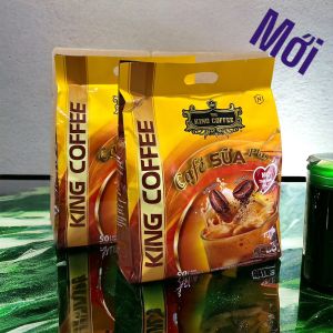 (02 TÚI LỚN)Cà phê sữa King Coffee - Túi 50 gói
