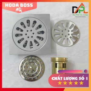 Phễu Thoát Sàn Ga Thoát Nước Nhà Tắm HODABOSS Đồng INOX304 Nguyên Khối Ngăn Mùi Hôi tuyệt đối Hố Lược rác đồng đúc dài