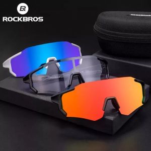 RockBros Kính râm đi xe đạp Thời trang Kính râm đi xe đạp siêu nhẹ Photochromic Kính xe đạp leo núi Bảo vệ chống tia cực tím Toàn khung cho xe đạp đường bộ Kính râm thể thao ngoài trời