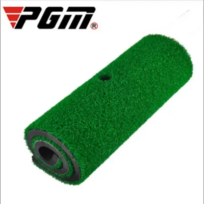 PGM Indoor Backyard Golf Mat Training Hitting Pad Practice Rubber Tee Holder Grass Mat Grassroots Green DJD003