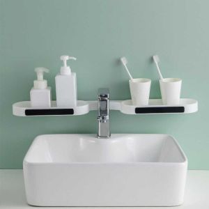 Set Rak Dinding Kamar Mandi Flexible Organizer Bathroom-Rak Wadah Sabun Tempel Dinding Siku Terbaru-Tempat Sabun Tempel Dinding Kamar Mandi-Seat Wall Rak Tempel Dinding Tempat Sabun