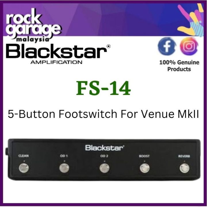 Blackstar FS14 5Button Footswitch For Venue MkII (FS14) Lazada