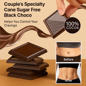 Special Sugar-free Couple Chocolate Pure Cocoa Butter Dark Chocolate Enhance Sensory Pleasure Tabs Chocolate For Couple