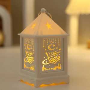 MC11 - Lentera Hias Ramadhan Bentuk Rumah / Lampu LED Lentera Akrilik
