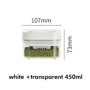 One Touch Food Storage ContainerAirtight Storage Box With Build In Space To Keep Desiccant Kitchen Pantry Organizers