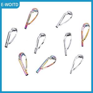 【E-WOITD】 1pc Sliver Rainbow Top Tip Guide Ring Free of Tangle for Spinning Fishing Rod Fishing Accessories