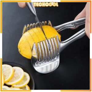 Aluminum Alloy Slicer Clip Tomato Lemon Onion Crusher Holder Tongs Handy Fruit Tool for Cutting Kitchen Accessories
