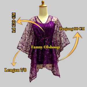 Outer pita kebaya cantik kebaya bridesmaid lamaran wisuda terkini fanny olshoop