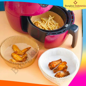 Kertas Alas Air Fryer pcs Tatakan Anti Minyak Anti Lengket Penyerap Minyak Sekali Pakai Bisa Untuk Baking Paper