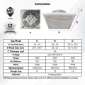 KDK / EUROWIND Ceiling Ventilation Fan 8"/10’’/12’’ Inches Ceiling Mount Exhaust Fan (SmartHabitat). 